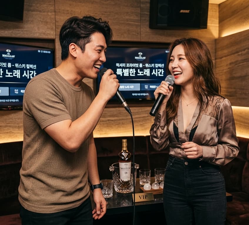 부천노래방 내부 분위기